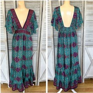 DOLLFINS PAISLEY PRINT MAXI DRESS